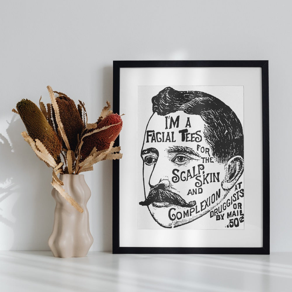Facial Tees for the Scalp Skin and Complexion Art Print