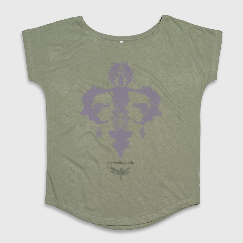 Psychodiagnostik Design Olive Green T-Shirt