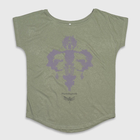 Psychodiagnostik Design Olive Green T-Shirt