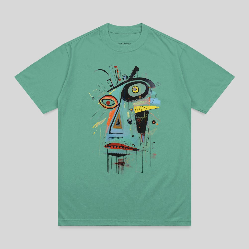 COTTON COLO Abstract Expressive Face Art Design product type