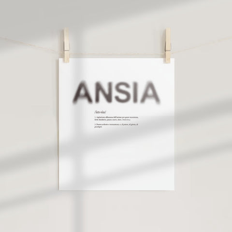 ANSIA Italian Definition Art Print Wall Decor Poster
