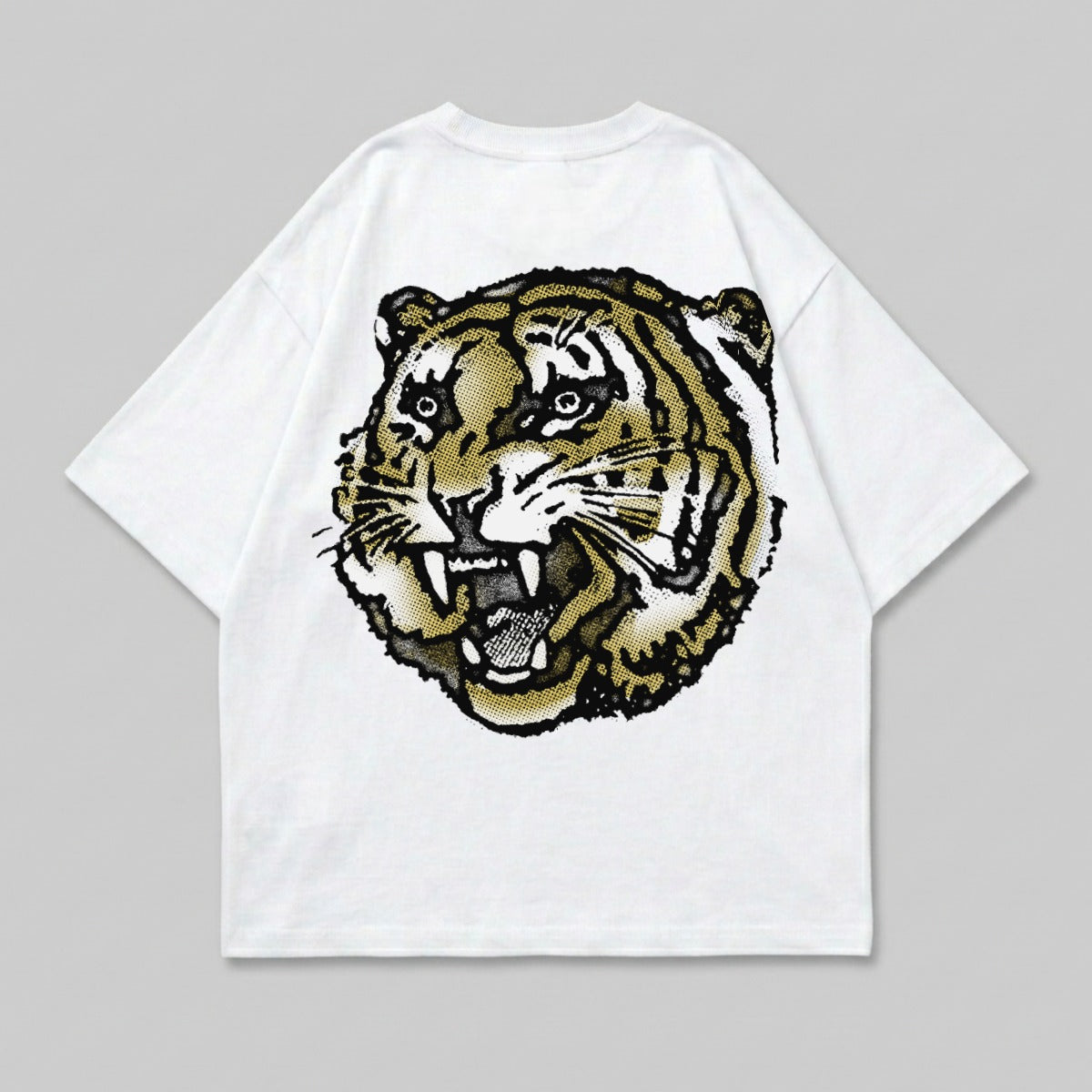 White Roaring Tiger Head Graphic Design product type