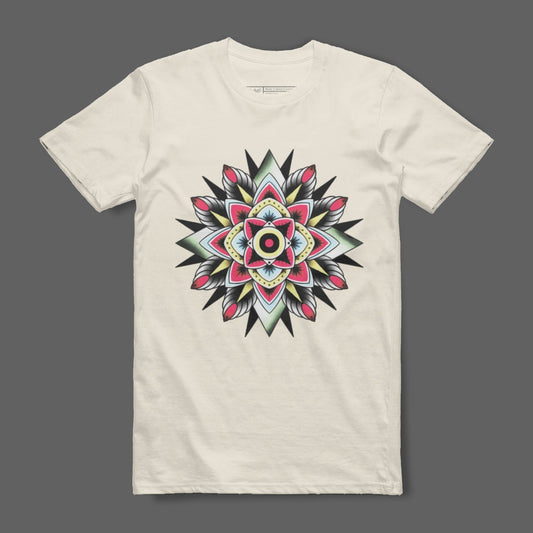 Vibrant Geometric Mandala Design T-Shirt