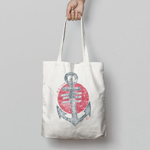 Japanese Anchor Design Tote Bag for Everyday Use