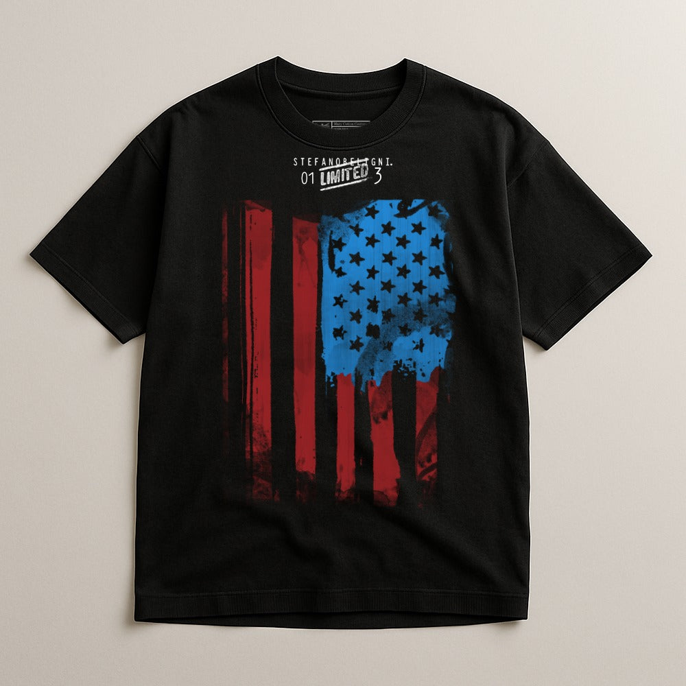 Limited Edition American Flag Graphic T-shirt