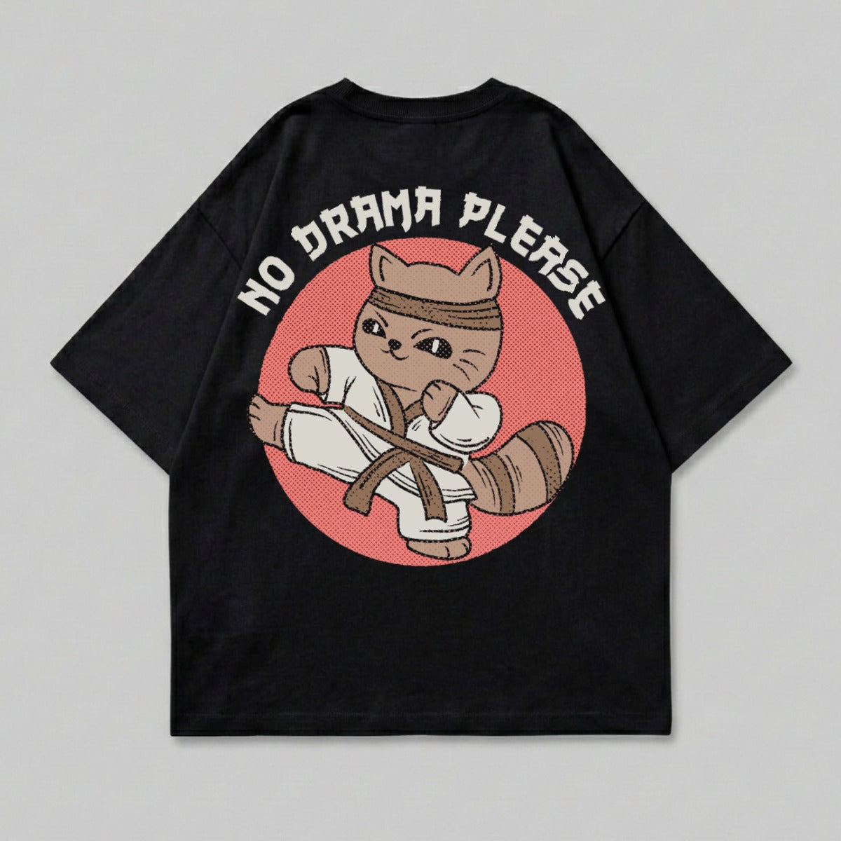Cartoon Karate Cat No Drama Please Cute Design product type