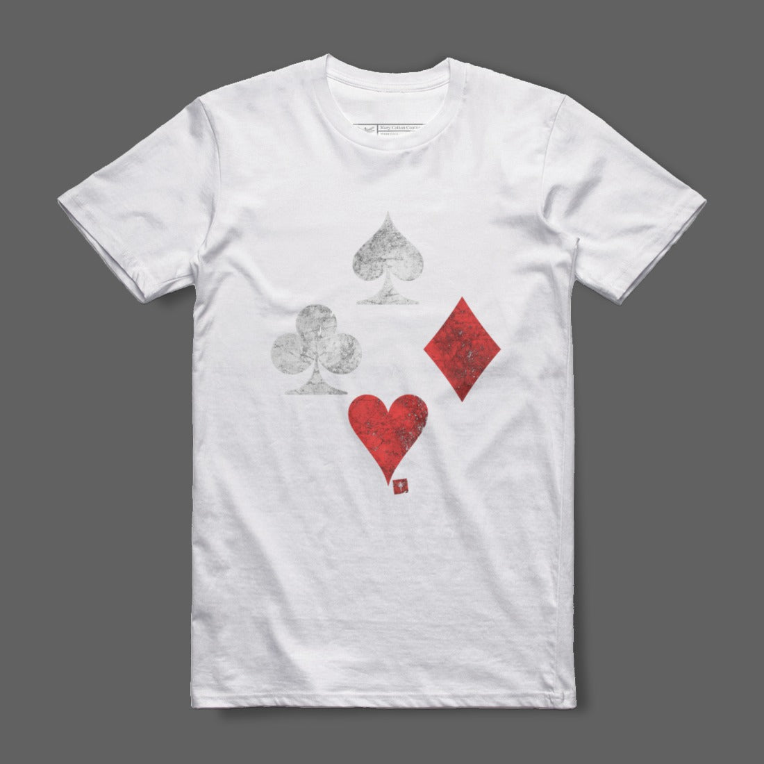 Poker Card Suit Symbols Graphic Tee