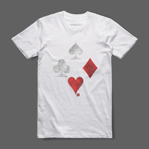 Poker Card Suit Symbols Graphic Tee