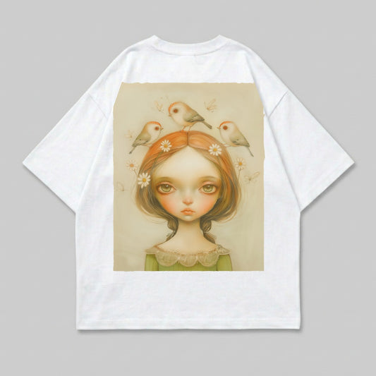 Whimsical Girl Big Eyes Birds Daisies Art product type
Whimsical
Girl
Big Eyes
Birds
Daisies
Fantasy Art
Cute Art
Expressive
Illustrative
Portrait
Young Girl
Nature Theme
Floral Art
Bird Lover
Artistic Print
Unique Design
Graphic Art
Dreamy
Red Hair
Braids