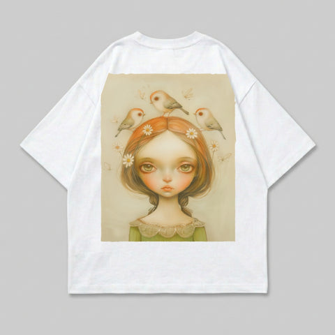 Whimsical Girl Big Eyes Birds Daisies Art product type
Whimsical
Girl
Big Eyes
Birds
Daisies
Fantasy Art
Cute Art
Expressive
Illustrative
Portrait
Young Girl
Nature Theme
Floral Art
Bird Lover
Artistic Print
Unique Design
Graphic Art
Dreamy
Red Hair
Braids