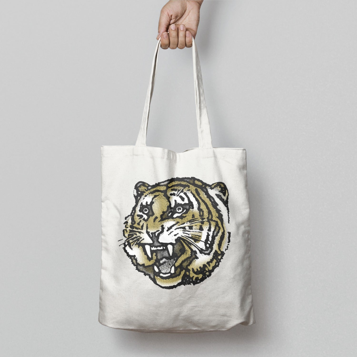 Fierce Tiger Graphic Design Tote Bag Accessory
