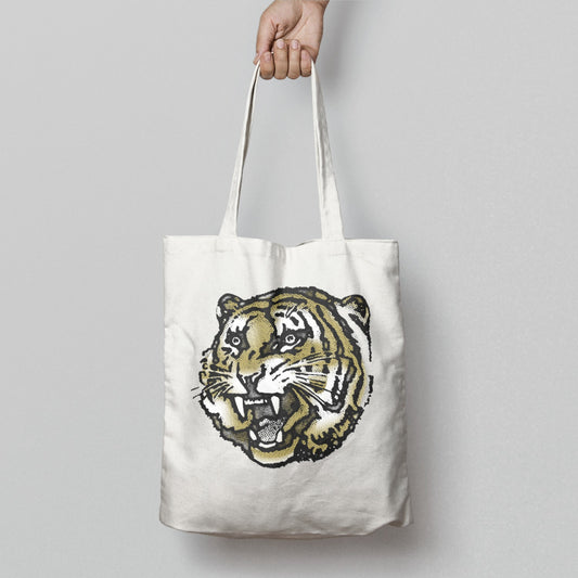 Fierce Tiger Graphic Design Tote Bag Accessory