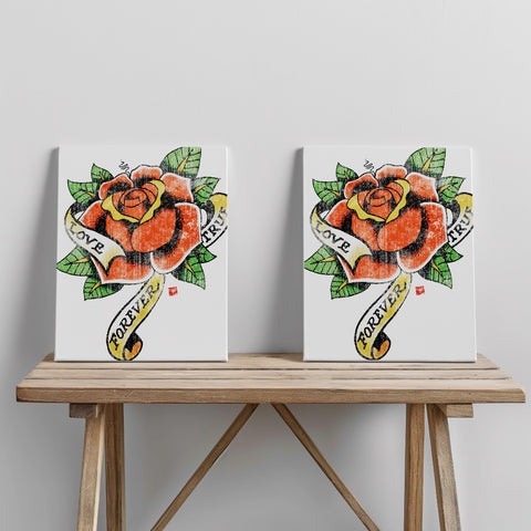 Quadro canvas rose