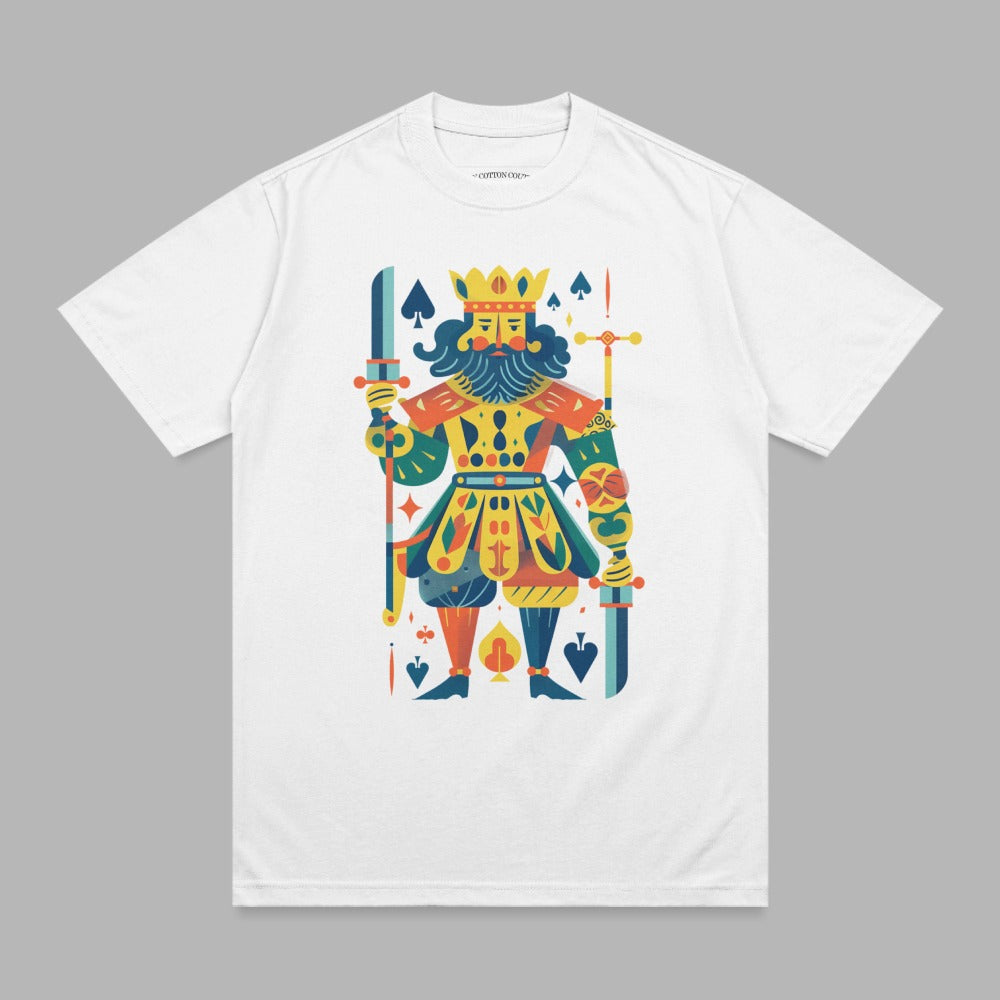 Colorful King Spades Card Illustration White product type