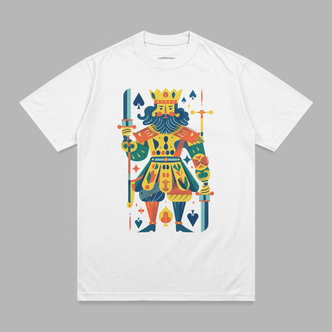 Colorful King Spades Card Illustration White product type