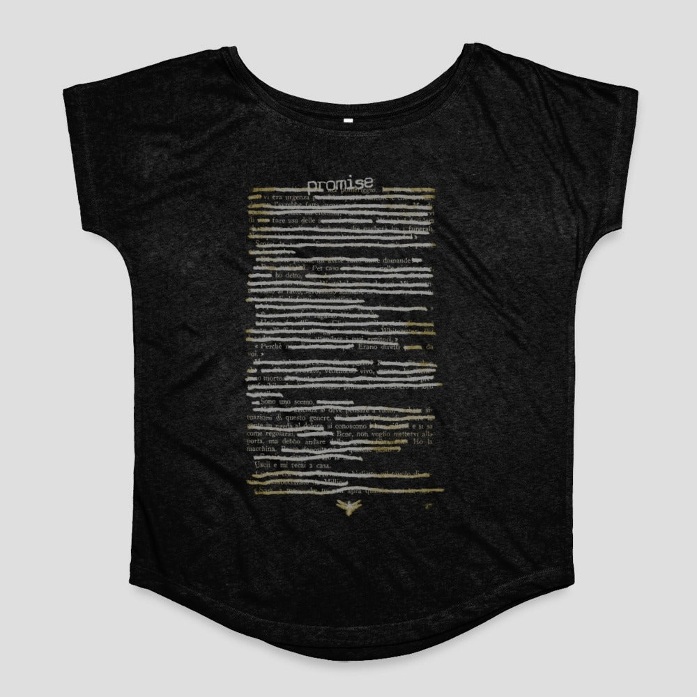 Promise Poem Design Printed T-shirt for Casual Wear