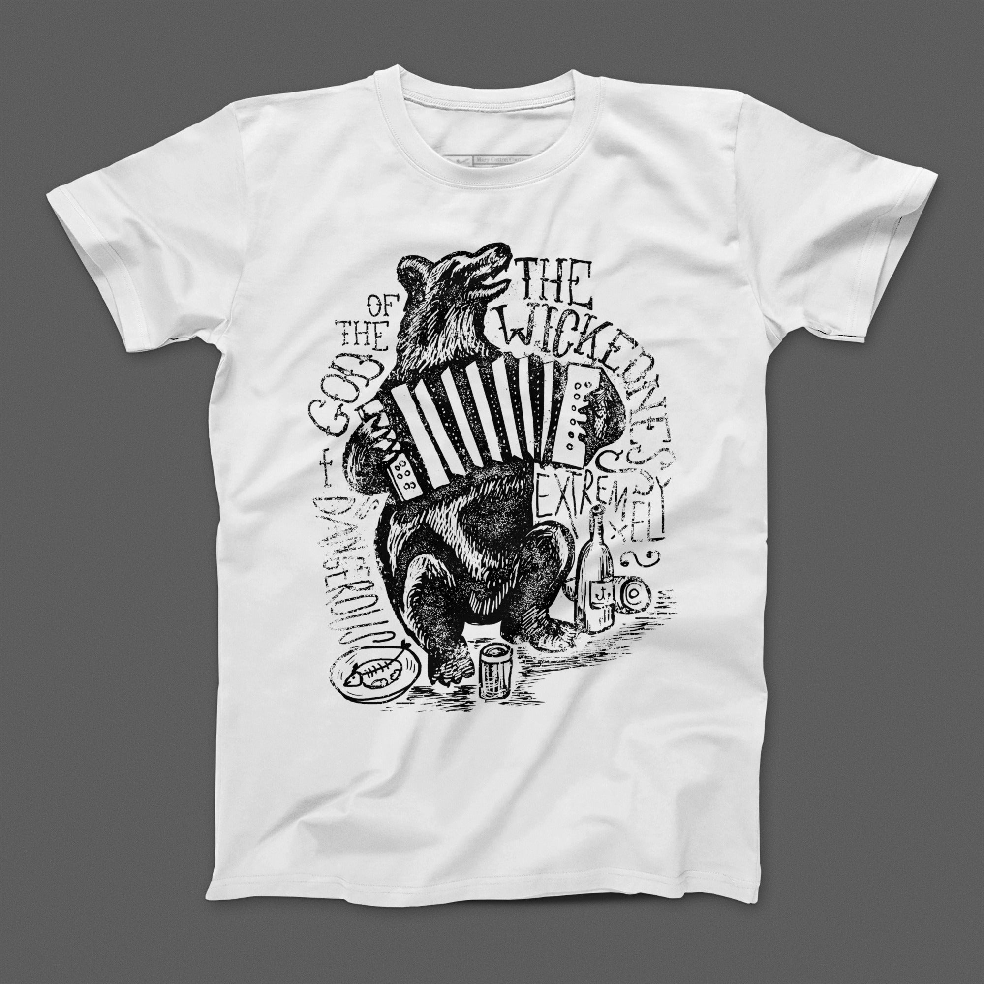 Bear Playing Accordion The Wicked Extreme T-shirt