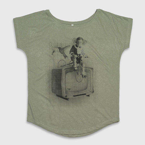 Vintage Child On TV Graphic Design Shirt product