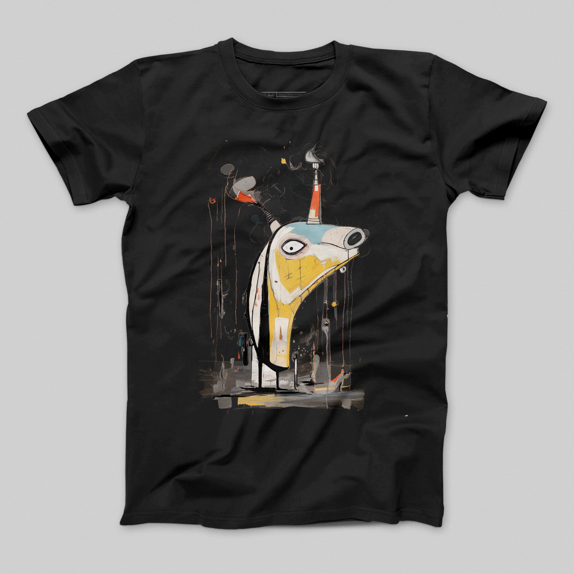 Artistic Abstract Animal Print Graphic T-Shirt