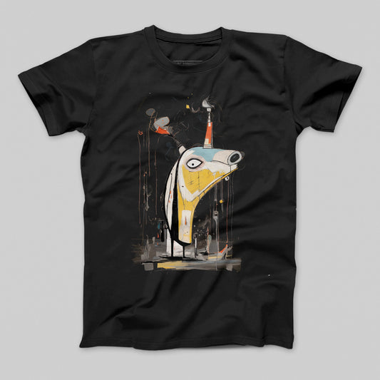 Artistic Abstract Animal Print Graphic T-Shirt