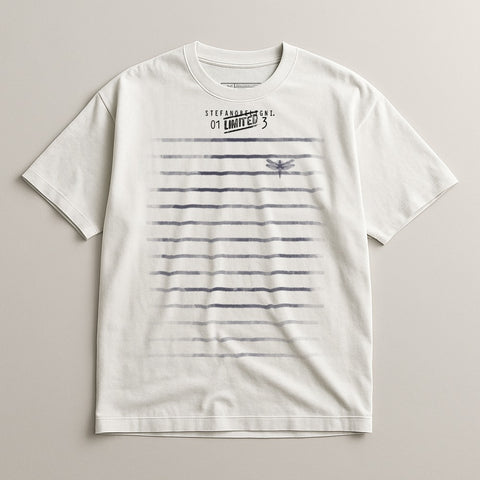 Limited Edition Stripe and Dragonfly Men T-Shirt