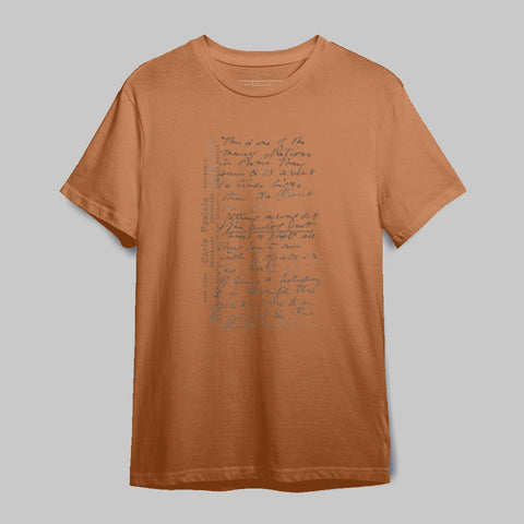Unique Graphic Script Print Casual T-Shirt
