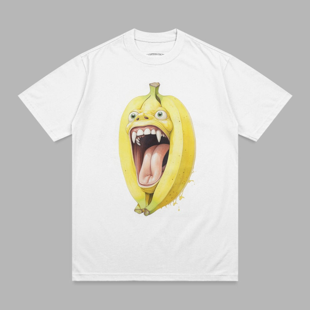 Wild Banana Creature Scary Fangs Tongue Graphic product type