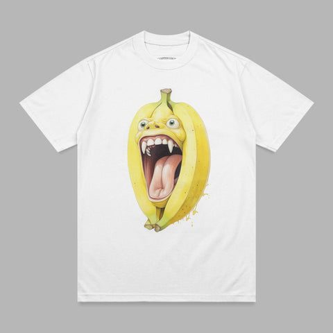 Wild Banana Creature Scary Fangs Tongue Graphic product type