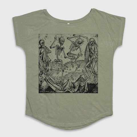 Dance of Death Skeletons Graphic Women's Tshirt