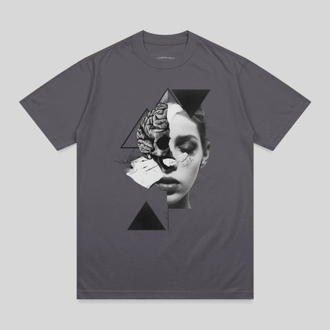 Abstract Brain Skull Female Visage Geometric Triangles product type
