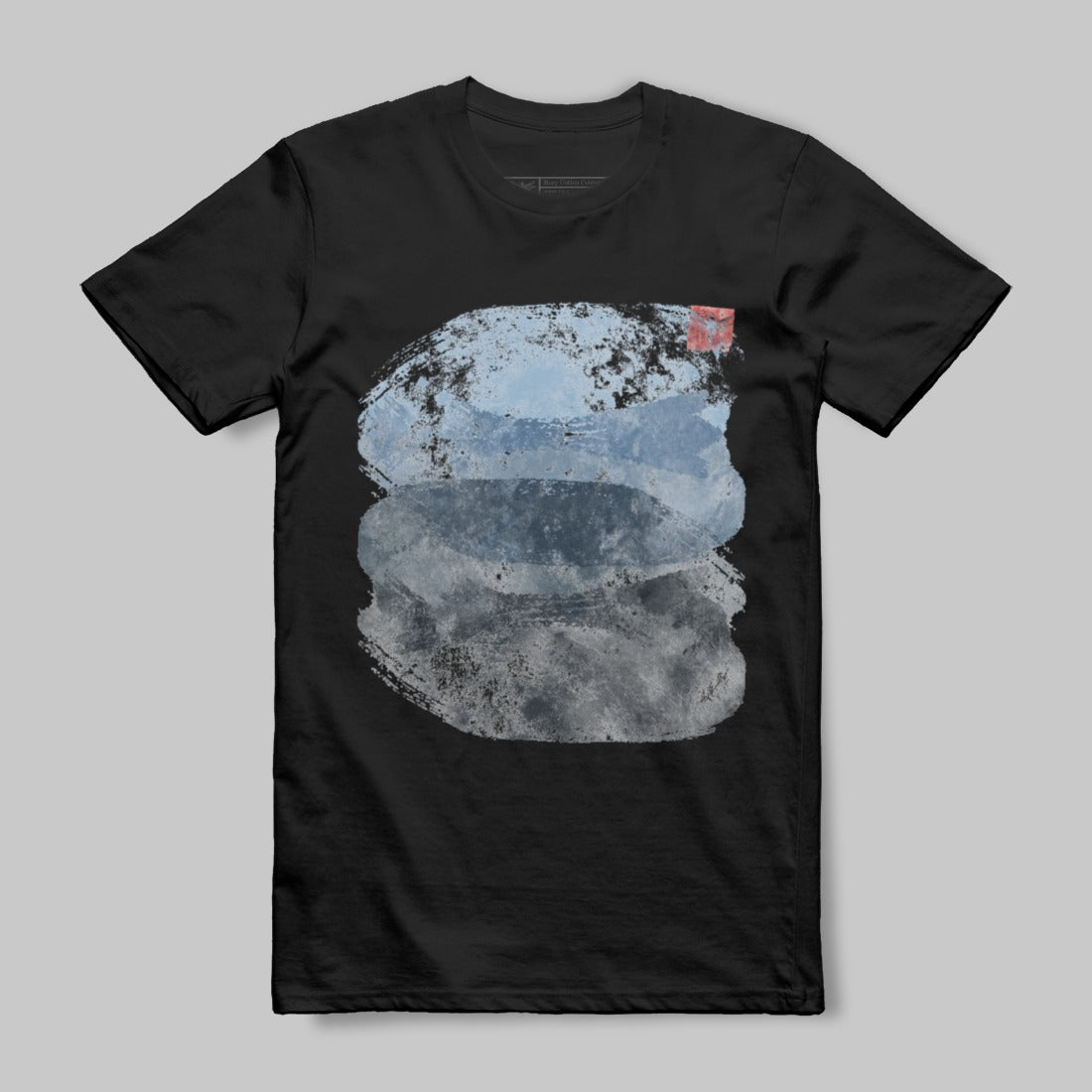 Abstract Blue and Black Art Graphic T-Shirt Product