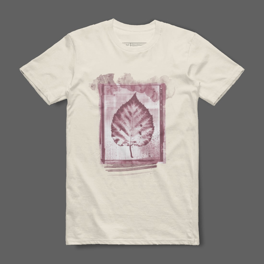 Abstract Purple Leaf Graphic Design T-Shirt Product