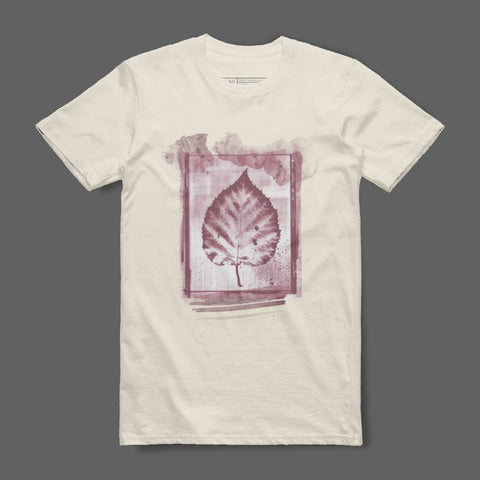 Abstract Purple Leaf Graphic Design T-Shirt Product