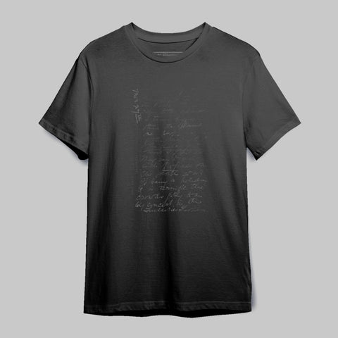 Stylish Dark Graphic Tee with Intricate Design Product