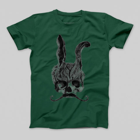Skull and Bunny Ears Graphic Print T-Shirt