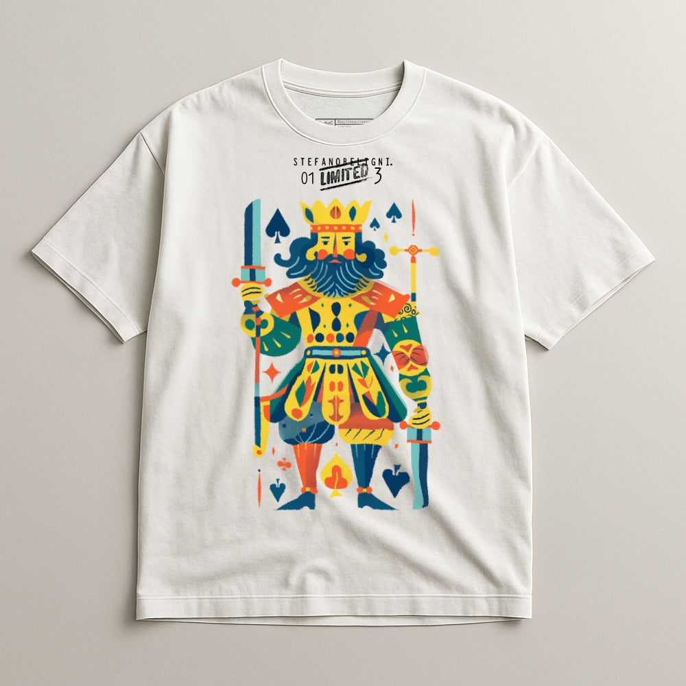King of Spades Colorful Character Illustration Shirt