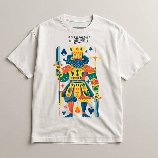 King of Spades Colorful Character Illustration Shirt