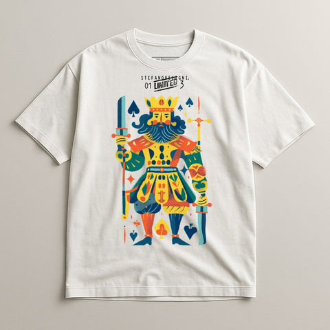 King of Spades Colorful Character Illustration Shirt
