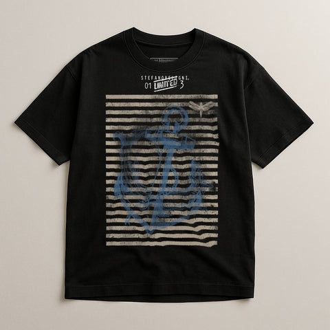 Limited Edition Anchor Shirt with Stripe Design