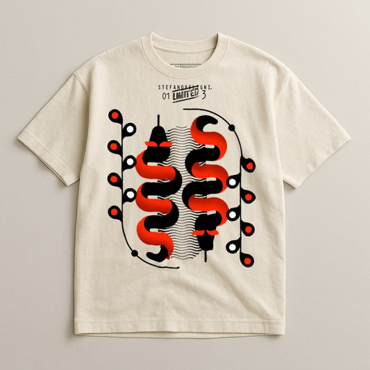 Unique Red Snake Graphic Limited Edition T-shirt