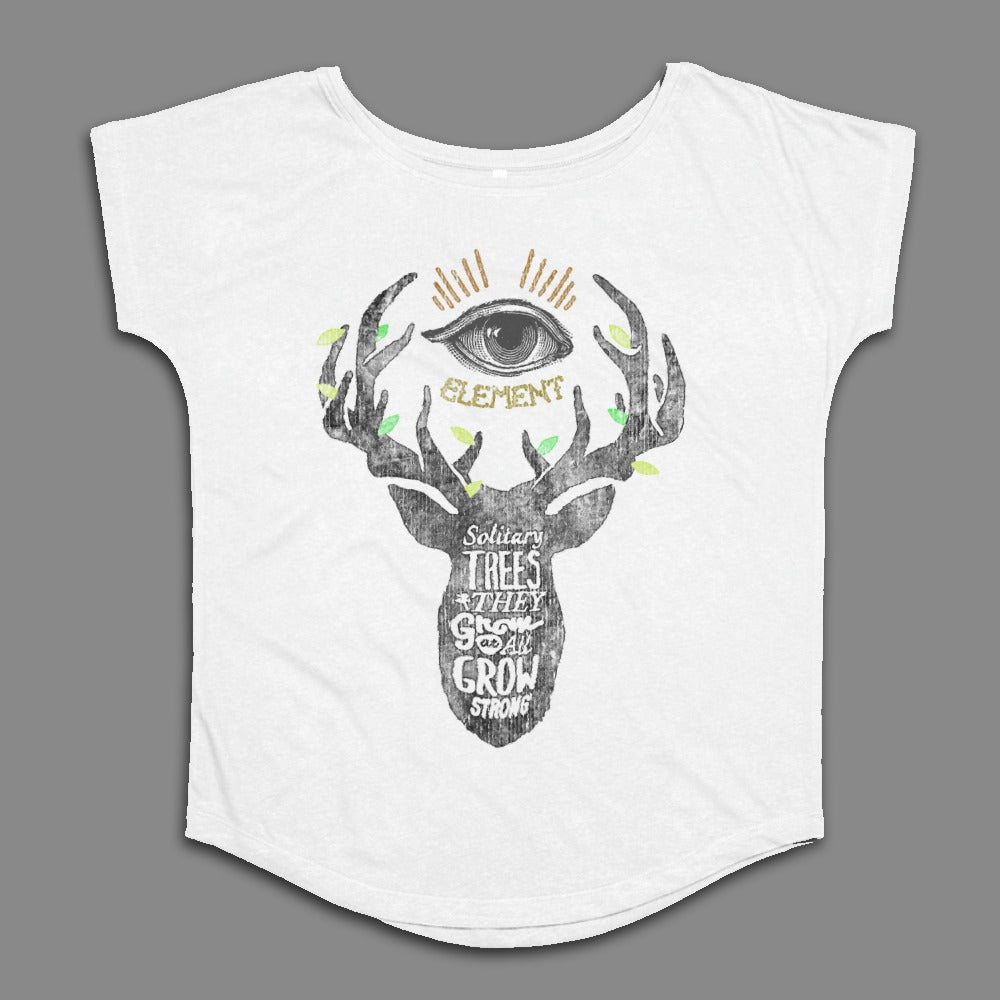 Solitary Trees That Grow Product with Deer and Eye Print
