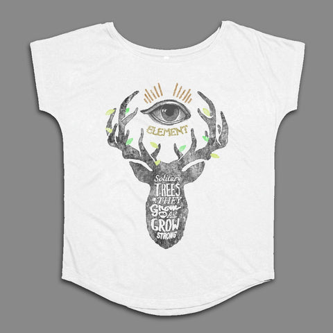 Solitary Trees That Grow Product with Deer and Eye Print