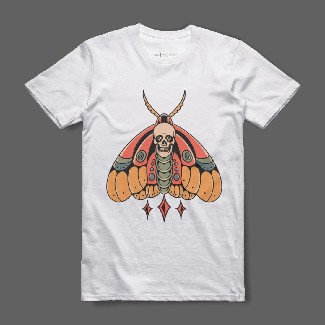 Skull Moth Tattoo Aesthetic Graphic Unisex T-shirt