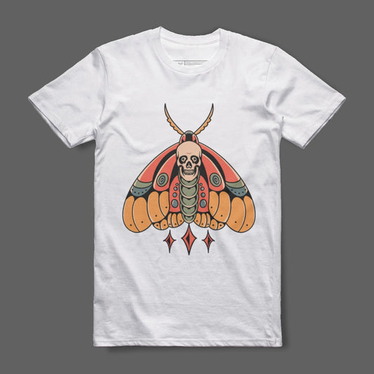 Skull Moth Tattoo Aesthetic Graphic Unisex T-shirt