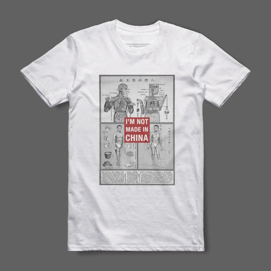 I'm Not Made In China Anatomy Print T-Shirt