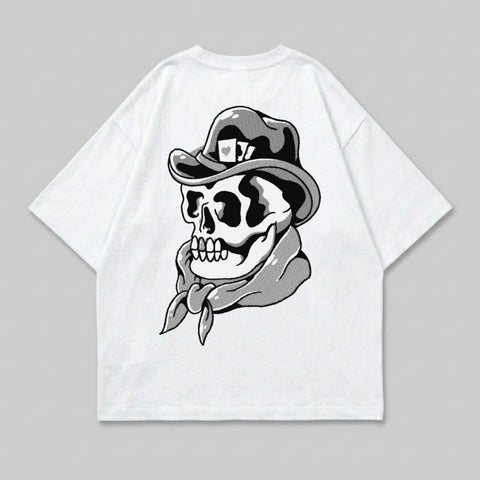 Intricate Skull Hat Bandana Graphic Monochrome Print product type