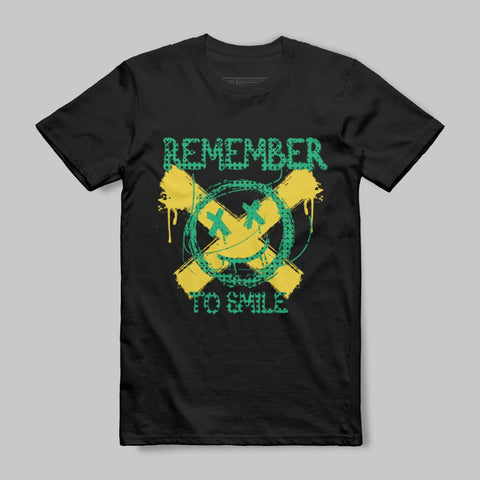 Remember to Smile Graphic T-Shirt for Casual Wear