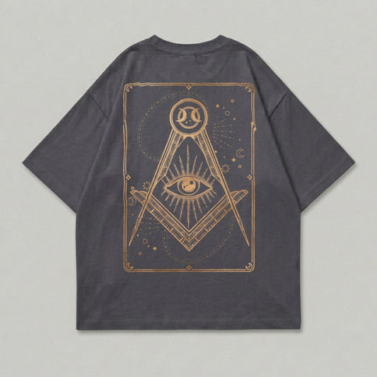 Mystic All Seeing Eye Square Compass Cosmic Design product type