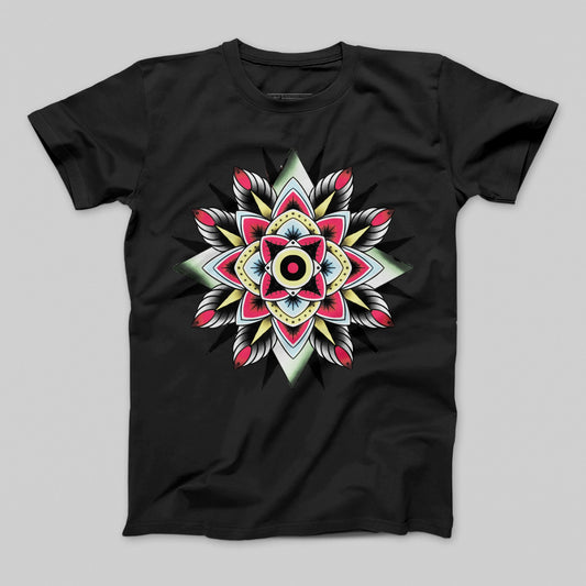 Mandala Tribal Design Graphic T-Shirt for Everyday Wear