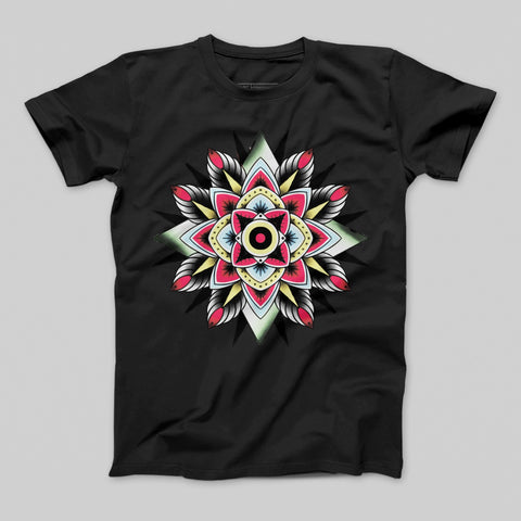Mandala Tribal Design Graphic T-Shirt for Everyday Wear